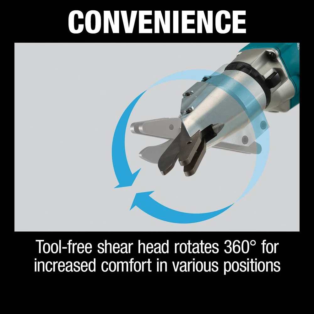 Makita XSJ05T 18V LXT Brushless Lithium-Ion 1/2 In. Cordless Fiber Cement Shear Kit With 2 Batteries (5 Ah) 9 Makita XSJ05T 18V LXT Brushless Lithium-Ion 1/2 In. Cordless Fiber Cement Shear Kit With 2 Batteries (5 Ah) - Image 7