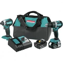 Makita XT269M 18V LXT Brushless Lithium-Ion 2-Tool Cordless Combo Kit (4 Ah)