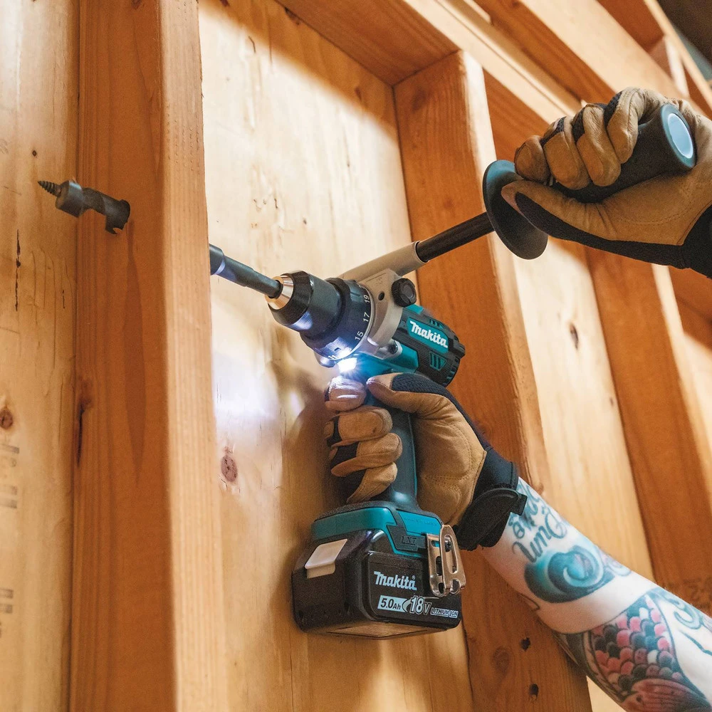 Makita XT288T 18V LXT Brushless Lithium-Ion 1/2 In. Cordless Hammer Drill Driver/ 4-Speed Impact Driver Combo Kit (5 Ah) 13 Makita XT288T 18V LXT Brushless Lithium-Ion 1/2 In. Cordless Hammer Drill Driver/ 4-Speed Impact Driver Combo Kit (5 Ah) - Image 11