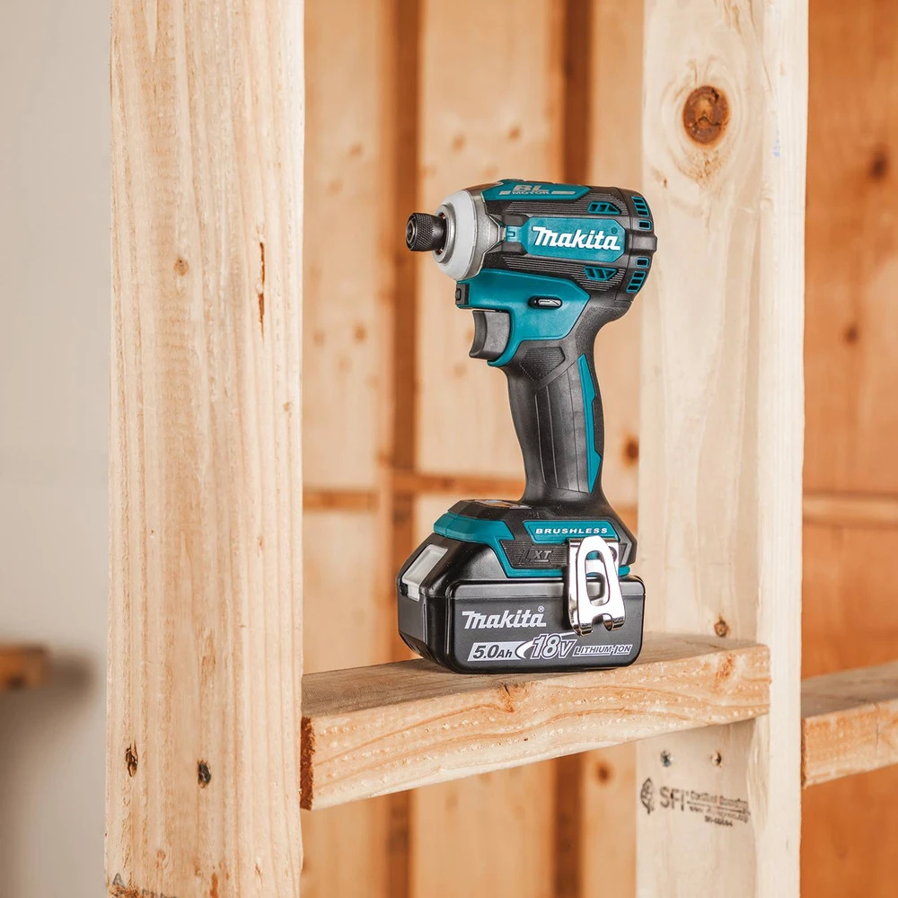 Makita XT288T 18V LXT Brushless Lithium-Ion 1/2 In. Cordless Hammer Drill Driver/ 4-Speed Impact Driver Combo Kit (5 Ah) 15 Makita XT288T 18V LXT Brushless Lithium-Ion 1/2 In. Cordless Hammer Drill Driver/ 4-Speed Impact Driver Combo Kit (5 Ah) - Image 13