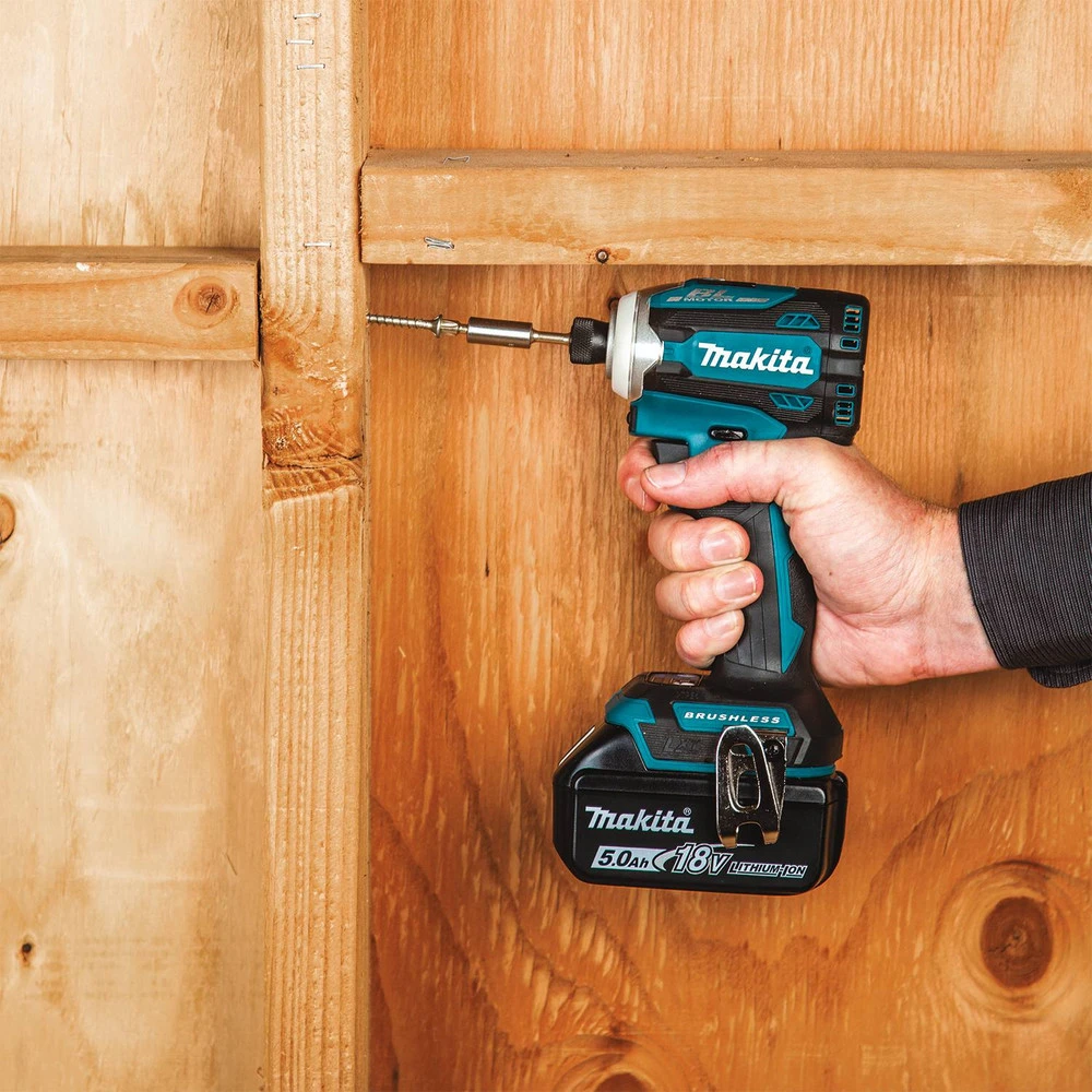 Makita XT288T 18V LXT Brushless Lithium-Ion 1/2 In. Cordless Hammer Drill Driver/ 4-Speed Impact Driver Combo Kit (5 Ah) 16 Makita XT288T 18V LXT Brushless Lithium-Ion 1/2 In. Cordless Hammer Drill Driver/ 4-Speed Impact Driver Combo Kit (5 Ah) - Image 14