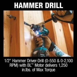 Makita XT453T 18V LXT Brushless Lithium-Ion Cordless 4-Pc. Combo Kit With 2 Batteries (5 Ah) 25 Makita XT453T 18V LXT Brushless Lithium-Ion Cordless 4-Pc. Combo Kit With 2 Batteries (5 Ah) -Cheap Makita Store mktnxt453t j