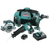 Makita XT454T 18V LXT Brushless Lithium-Ion Cordless 4-Tool Combo Kit With 2 Batteries (5 Ah) -Cheap Makita Store mktnxt454t