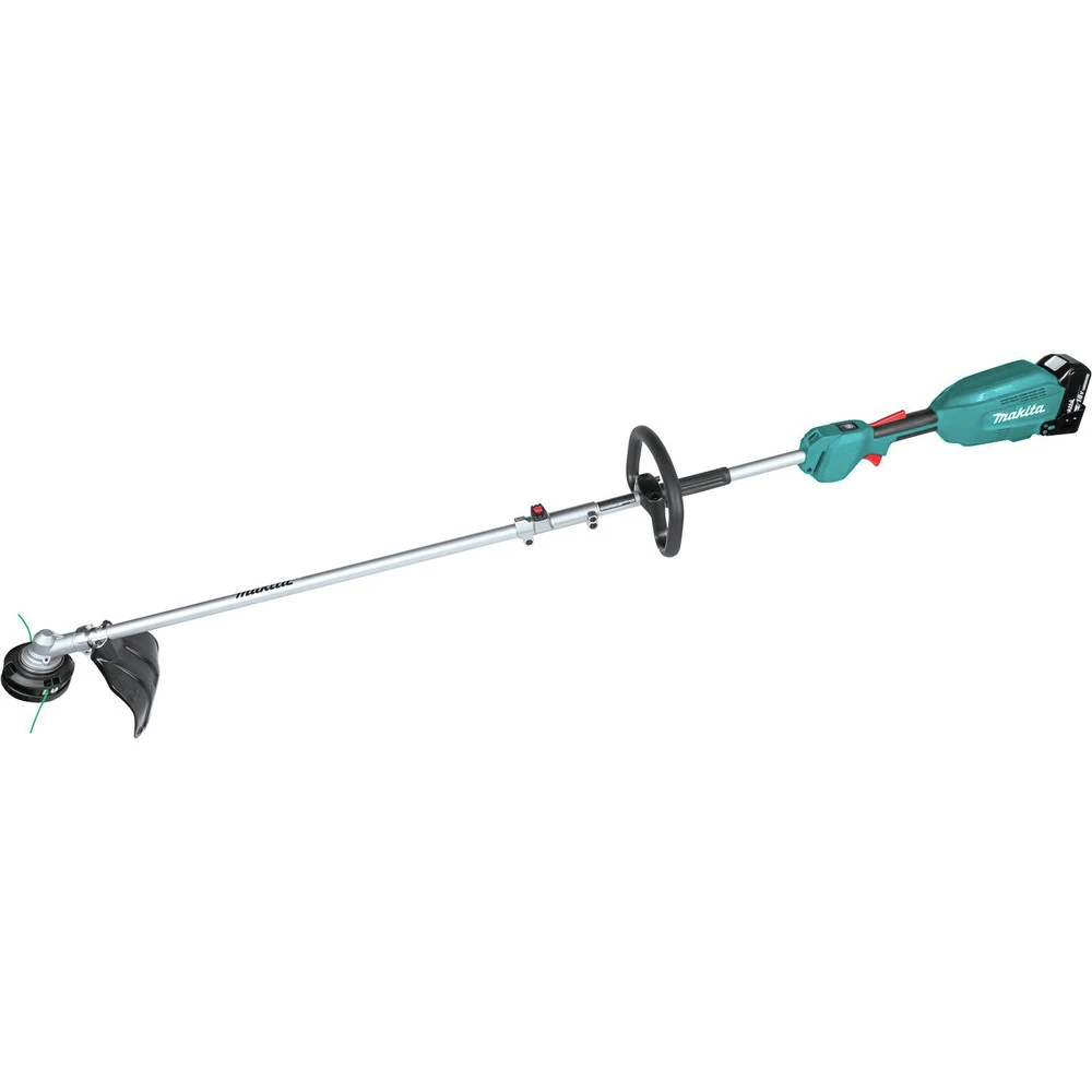 Makita XUX02SM1X3 18V LXT Brushless Lithium-Ion Cordless Couple Shaft Power Head Kit With 13 In. String Trimmer And Blower Attachments (4 Ah) 4 Makita XUX02SM1X3 18V LXT Brushless Lithium-Ion Cordless Couple Shaft Power Head Kit With 13 In. String Trimmer And Blower Attachments (4 Ah) - Image 2