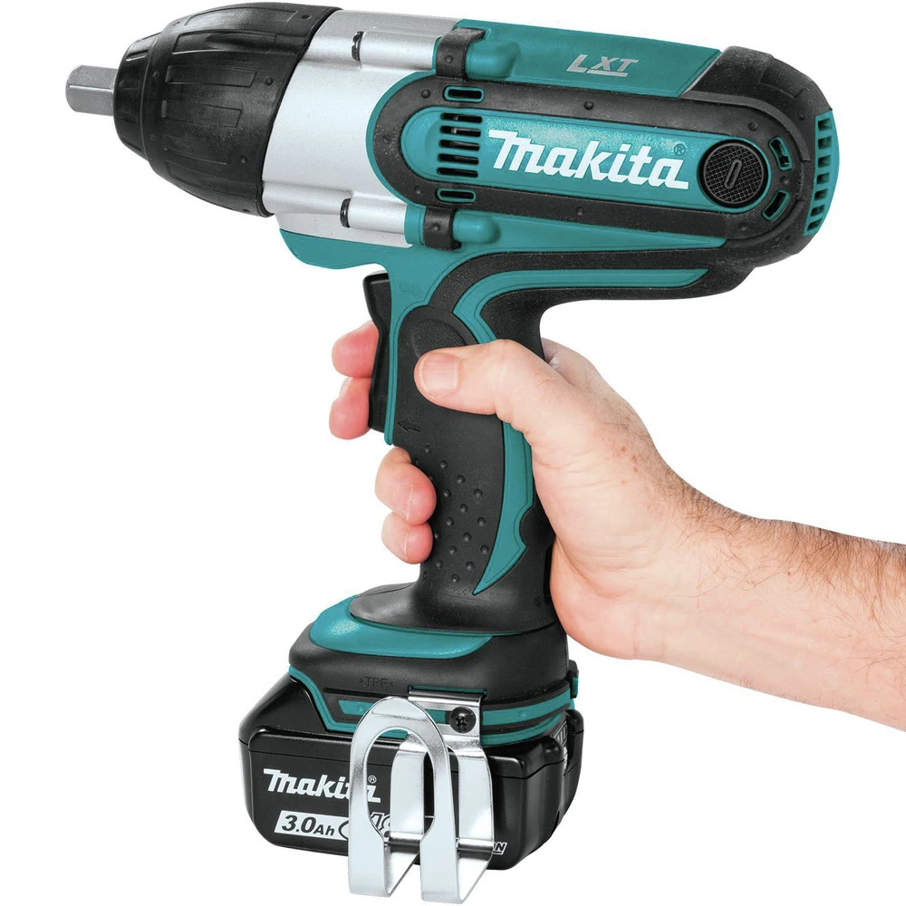 Makita XWT04S1 18V LXT Brushed Lithium-Ion 1/2 In. Cordless Square Drive Impact Wrench Kit (3 Ah) 6 Makita XWT04S1 18V LXT Brushed Lithium-Ion 1/2 In. Cordless Square Drive Impact Wrench Kit (3 Ah) - Image 4