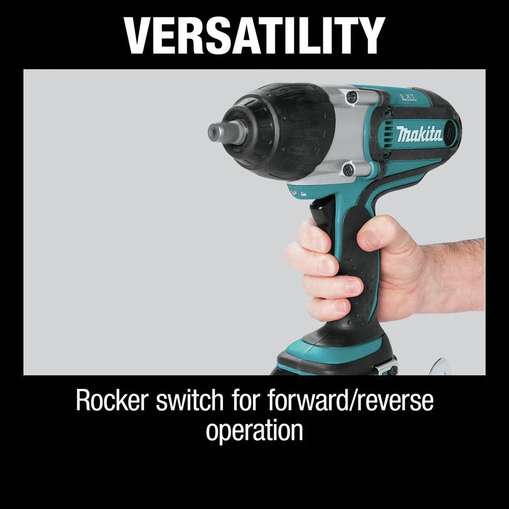 Makita XWT04S1 18V LXT Brushed Lithium-Ion 1/2 In. Cordless Square Drive Impact Wrench Kit (3 Ah) 15 Makita XWT04S1 18V LXT Brushed Lithium-Ion 1/2 In. Cordless Square Drive Impact Wrench Kit (3 Ah) - Image 13