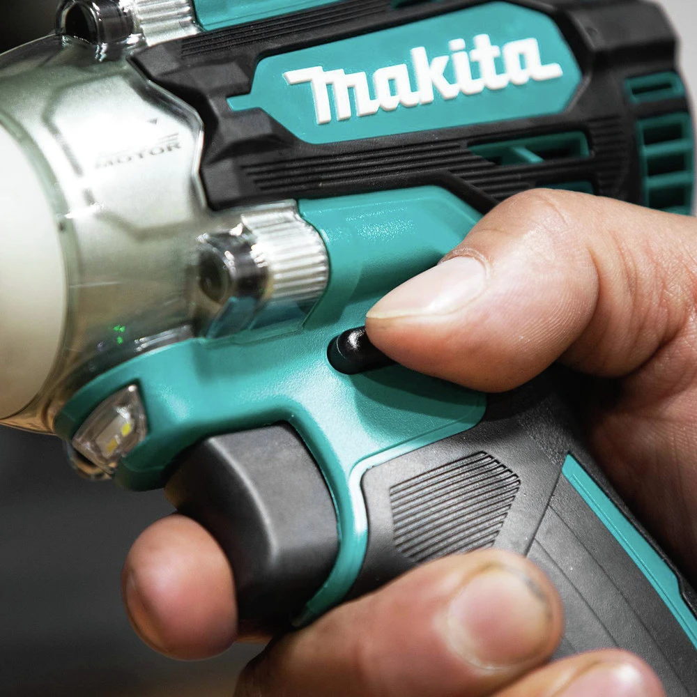Makita XWT16Z 18V LXT Brushless Lithium-Ion 3/8 In. Square Drive Cordless 4-Speed Impact Wrench With Friction Ring Anvil (Tool Only) 5 Makita XWT16Z 18V LXT Brushless Lithium-Ion 3/8 In. Square Drive Cordless 4-Speed Impact Wrench With Friction Ring Anvil (Tool Only) - Image 3