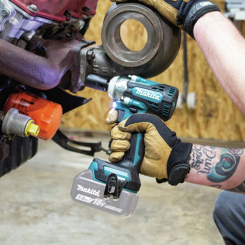 Makita XWT16Z 18V LXT Brushless Lithium-Ion 3/8 In. Square Drive Cordless 4-Speed Impact Wrench With Friction Ring Anvil (Tool Only) 8 Makita XWT16Z 18V LXT Brushless Lithium-Ion 3/8 In. Square Drive Cordless 4-Speed Impact Wrench With Friction Ring Anvil (Tool Only) - Image 6