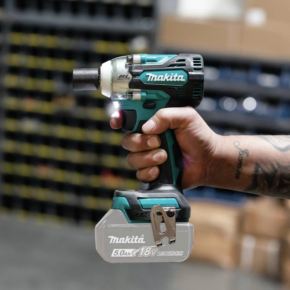 Makita XWT16Z 18V LXT Brushless Lithium-Ion 3/8 In. Square Drive Cordless 4-Speed Impact Wrench With Friction Ring Anvil (Tool Only) 13 Makita XWT16Z 18V LXT Brushless Lithium-Ion 3/8 In. Square Drive Cordless 4-Speed Impact Wrench With Friction Ring Anvil (Tool Only) - Image 11