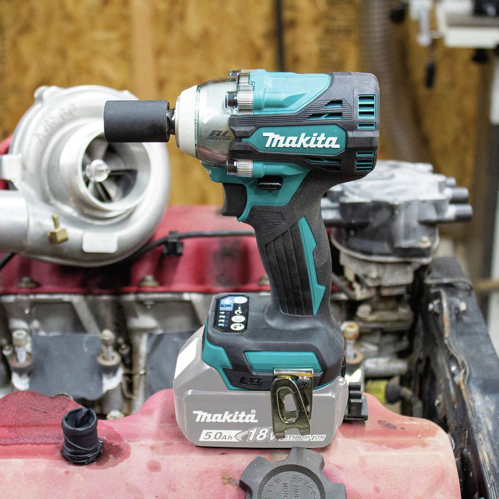 Makita XWT16Z 18V LXT Brushless Lithium-Ion 3/8 In. Square Drive Cordless 4-Speed Impact Wrench With Friction Ring Anvil (Tool Only) 15 Makita XWT16Z 18V LXT Brushless Lithium-Ion 3/8 In. Square Drive Cordless 4-Speed Impact Wrench With Friction Ring Anvil (Tool Only) - Image 13