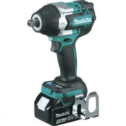 Makita XWT18T 18V LXT Brushless Lithium-Ion 1/2 In. Cordless Square Drive Mid-Torque Impact Wrench With Detent Anvil Kit With 2 Batteries (5 Ah) -Cheap Makita Store mktnxwt18t a