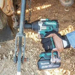 Makita XWT18T 18V LXT Brushless Lithium-Ion 1/2 In. Cordless Square Drive Mid-Torque Impact Wrench With Detent Anvil Kit With 2 Batteries (5 Ah) -Cheap Makita Store mktnxwt18t m