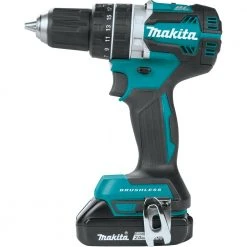 Factory Reconditioned Makita XPH12R-R 18V LXT Compact Brushless Lithium-Ion 1/2 In. Cordless Hammer Drill Kit With 2 Batteries (2 Ah) -Cheap Makita Store mktrxph12rr b