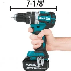 Factory Reconditioned Makita XPH12T-R 18V LXT Compact Brushless Lithium-Ion 1/2 In. Cordless Hammer Drill Driver Kit With 2 Batteries (5 Ah) -Cheap Makita Store mktrxph12t r d