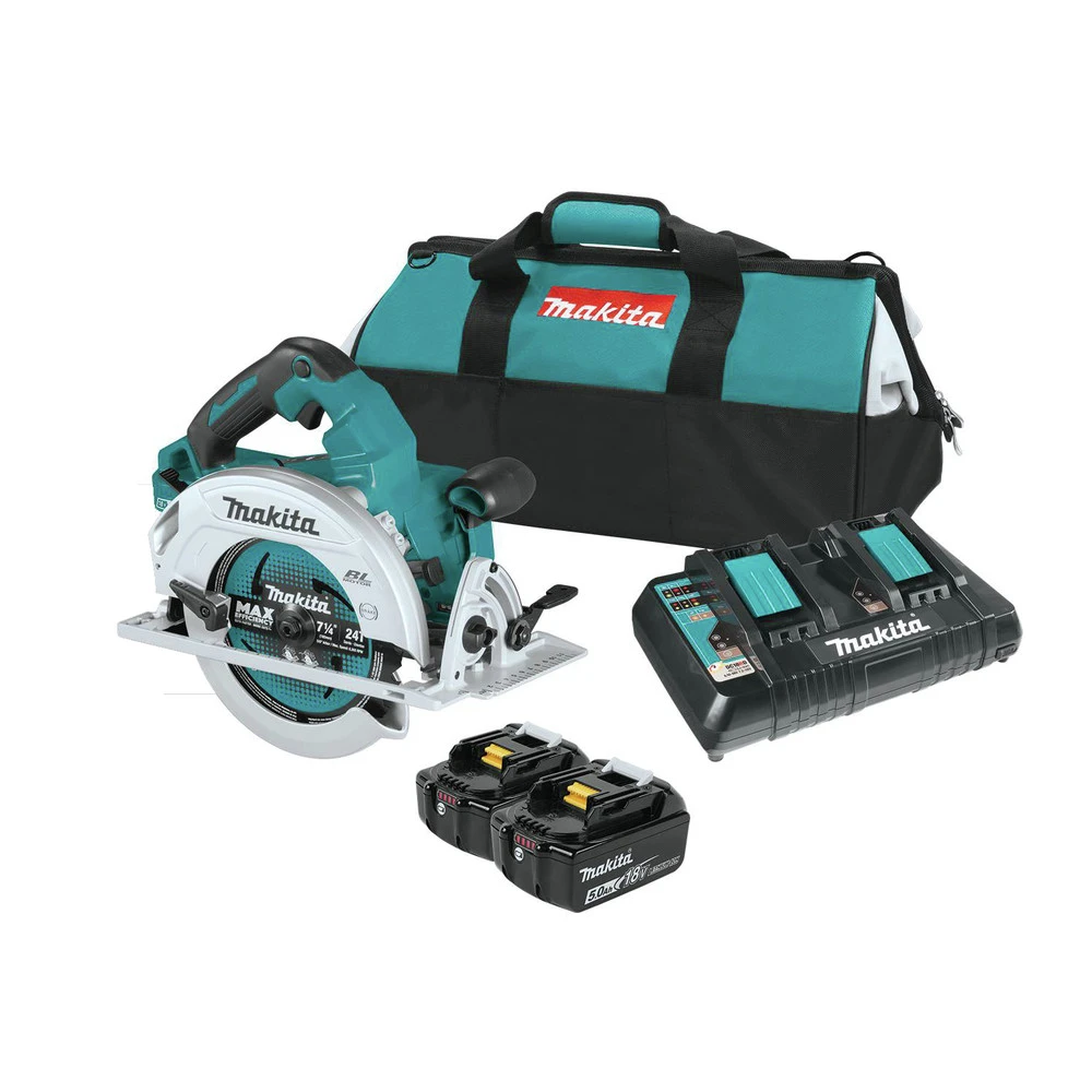 Factory Reconditioned Makita XSH06PT-R 18V X2 LXT Lithium-Ion (36V) 5 Ah Brushless Cordless 7-1/4 In. Circular Saw Kit 3 Factory Reconditioned Makita XSH06PT-R 18V X2 LXT Lithium-Ion (36V) 5 Ah Brushless Cordless 7-1/4 In. Circular Saw Kit