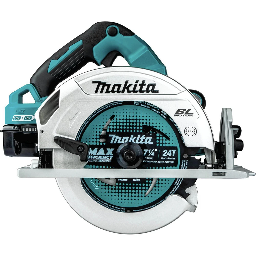 Factory Reconditioned Makita XSH06PT-R 18V X2 LXT Lithium-Ion (36V) 5 Ah Brushless Cordless 7-1/4 In. Circular Saw Kit 6 Factory Reconditioned Makita XSH06PT-R 18V X2 LXT Lithium-Ion (36V) 5 Ah Brushless Cordless 7-1/4 In. Circular Saw Kit - Image 4