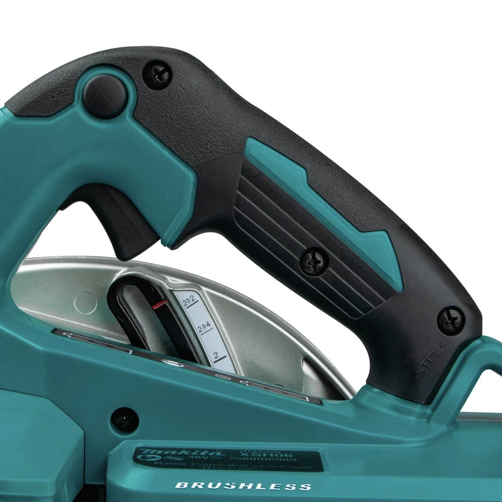 Factory Reconditioned Makita XSH06PT-R 18V X2 LXT Lithium-Ion (36V) 5 Ah Brushless Cordless 7-1/4 In. Circular Saw Kit 11 Factory Reconditioned Makita XSH06PT-R 18V X2 LXT Lithium-Ion (36V) 5 Ah Brushless Cordless 7-1/4 In. Circular Saw Kit - Image 9
