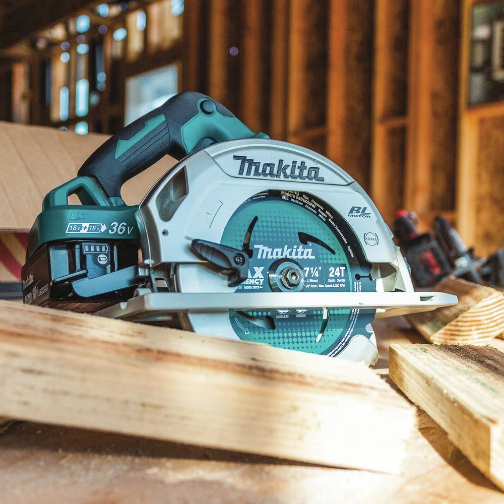 Factory Reconditioned Makita XSH06PT-R 18V X2 LXT Lithium-Ion (36V) 5 Ah Brushless Cordless 7-1/4 In. Circular Saw Kit 24 Factory Reconditioned Makita XSH06PT-R 18V X2 LXT Lithium-Ion (36V) 5 Ah Brushless Cordless 7-1/4 In. Circular Saw Kit - Image 22