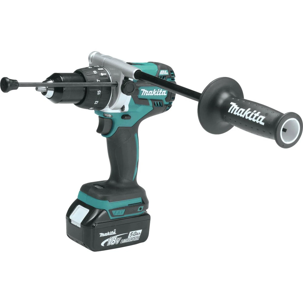 Factory Reconditioned Makita XT268T-R 18V LXT Brushless Lithium-Ion 1/2 In. Cordless Hammer Drill/ Impact Driver Combo Kit (5 Ah) 4 Factory Reconditioned Makita XT268T-R 18V LXT Brushless Lithium-Ion 1/2 In. Cordless Hammer Drill/ Impact Driver Combo Kit (5 Ah) - Image 2