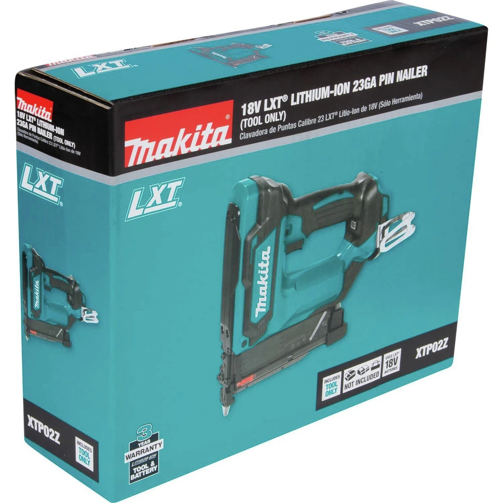 Factory Reconditioned Makita XTP02Z-R 18V LXT Lithium-Ion Cordless 23 Gauge Pin Nailer (Tool Only) 10 Factory Reconditioned Makita XTP02Z-R 18V LXT Lithium-Ion Cordless 23 Gauge Pin Nailer (Tool Only) - Image 8
