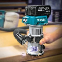 Factory Reconditioned Makita XTR01T7-R 18V LXT Lithium-Ion 1/4 In. Cordless Compact Router Kit (5 Ah) 12 Factory Reconditioned Makita XTR01T7-R 18V LXT Lithium-Ion 1/4 In. Cordless Compact Router Kit (5 Ah) -Cheap Makita Store mktrxtr01t7 r d